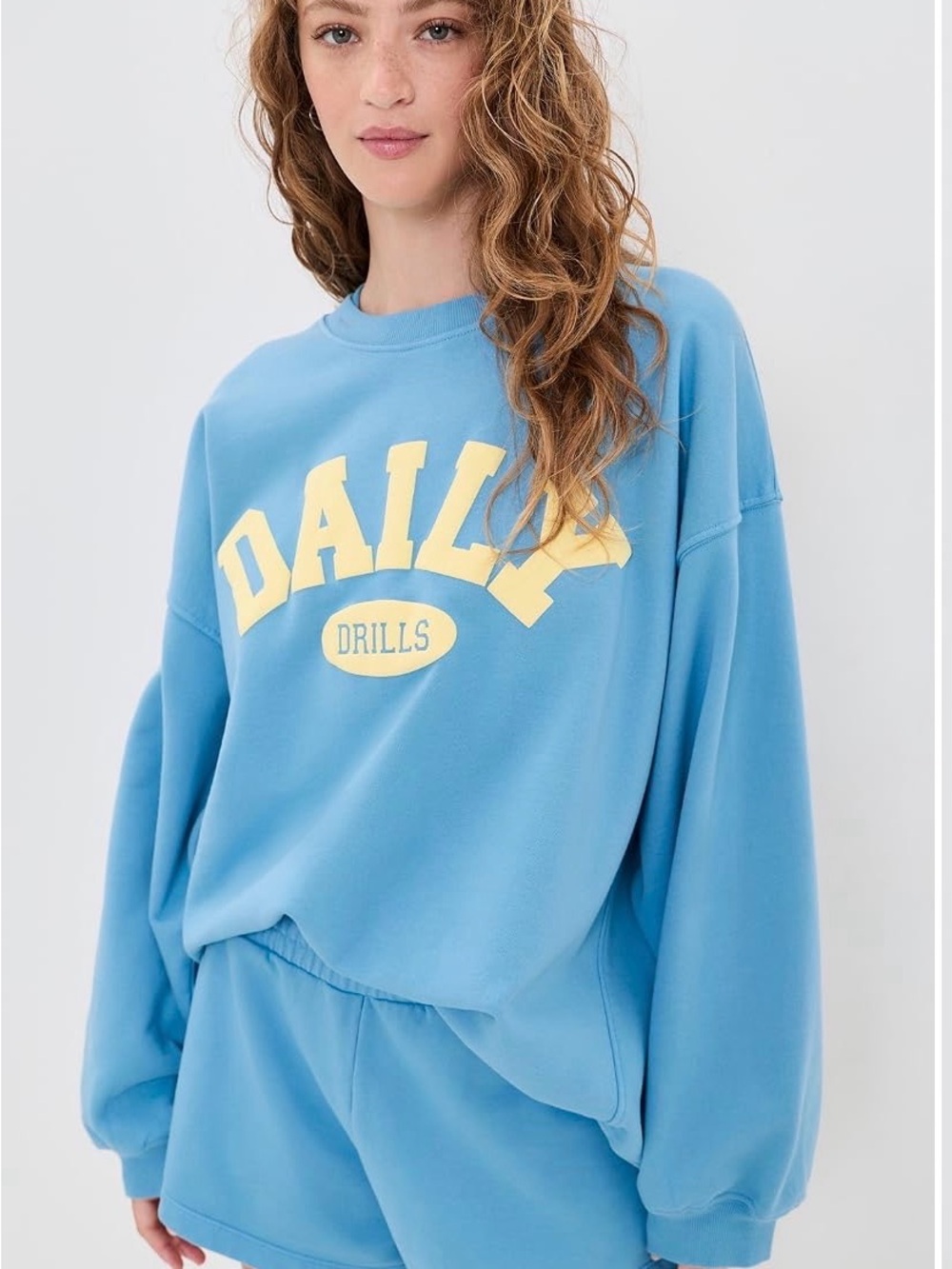 NWT oversized Daily Drills Crew